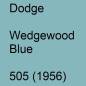 Preview: Dodge, Wedgewood Blue, 505 (1956).